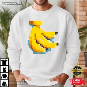 Pixel Banana 80s Video Game T Shirt (1)
