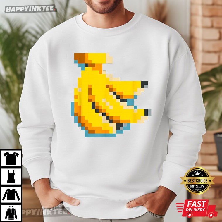 Pixel Banana 80s Video Game T-Shirt Pixel Banana 80s Video Game T-Shirt