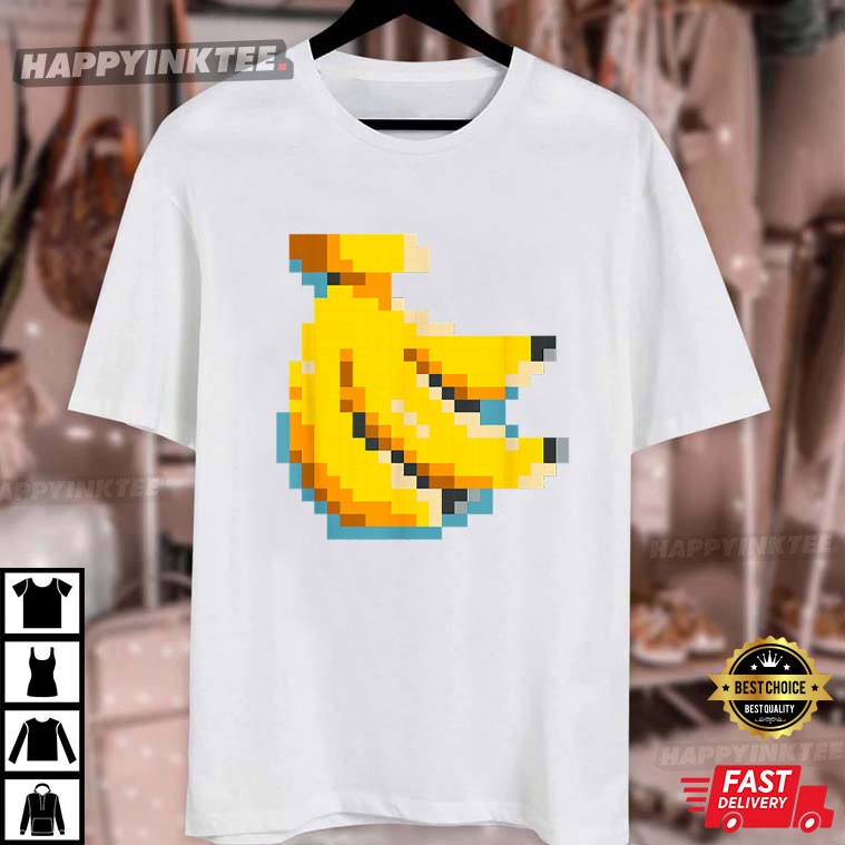 Pixel Banana 80s Video Game T-Shirt Pixel Banana 80s Video Game T-Shirt