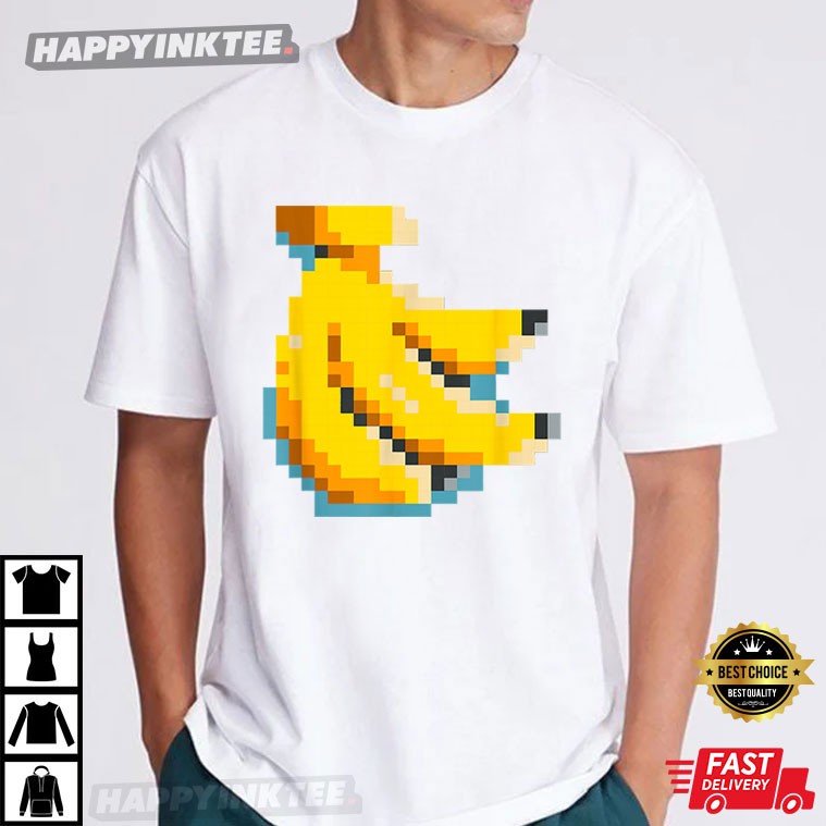 Pixel Banana 80s Video Game T-Shirt Pixel Banana 80s Video Game T-Shirt