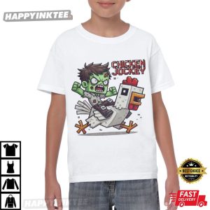 Zombie Chicken Jockey Ride Or Cluck Minecraft T Shirt (4)