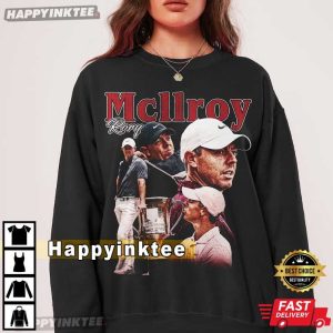 Rory McIlroy Professional Golfer Bootleg Graphic T Shirt (2)