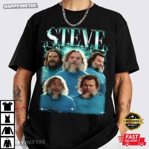 Steve Jack Black A Minecraft Movie Bootleg Graphic T Shirt (3)