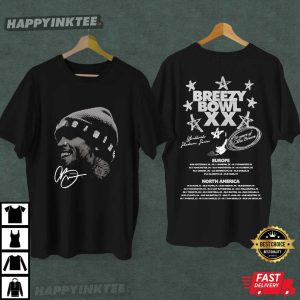 Breezy Bowl XX Tour Chris Brown Album Fan Gift T Shirt (2)