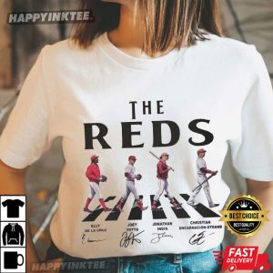 Reds Baseball Team Abbey Road Album Concept Baseball T Shirt (4)