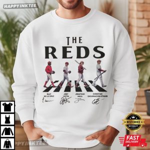 Reds Baseball Team Abbey Road Album Concept Baseball T Shirt (1)