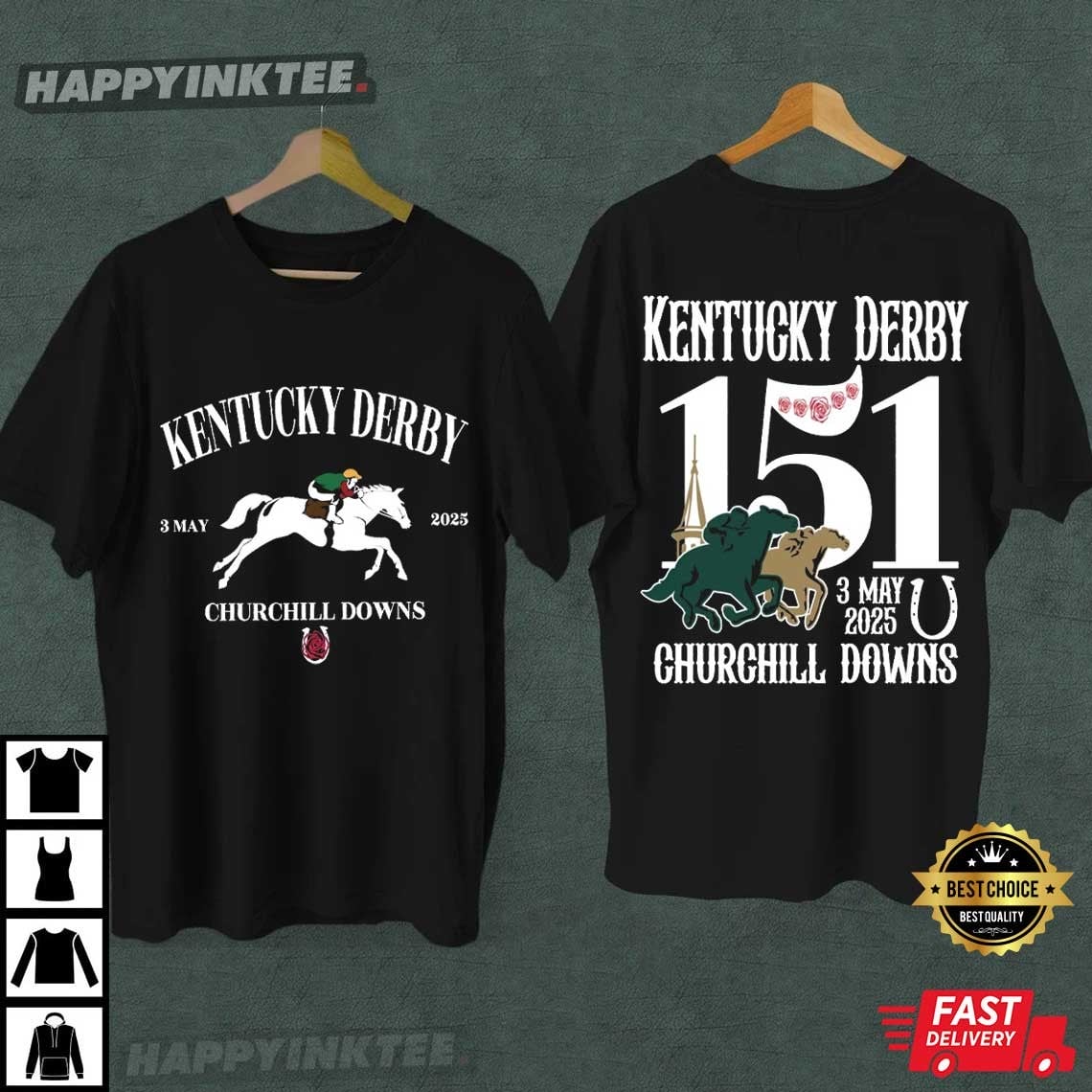 Kentucky Derby Churchill Downs 2025 Horse Racing T-Shirt Kentucky Derby Churchill Downs 2025 Horse Racing T-Shirt