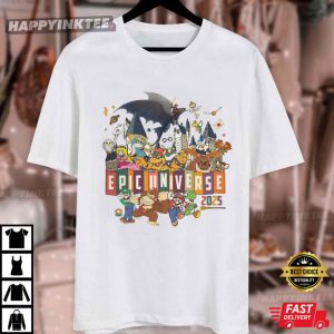 Epic Universe 2025 Orlando Park Cartoon T Shirt (2) Happyinktee