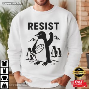 Resist Flippers Up Penguins FDT Anti Trump Tariffs T Shirt (1)