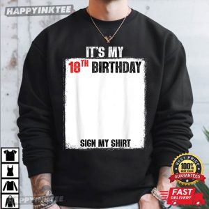 It's My 18th Birthday 18 Years Old Birthday Party T Shirt (3)