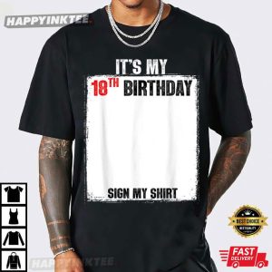 It's My 18th Birthday 18 Years Old Birthday Party T Shirt (2)