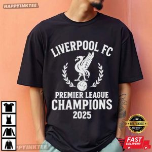 Liverpool FC Premier League Champions 2025 T Shirt (4)