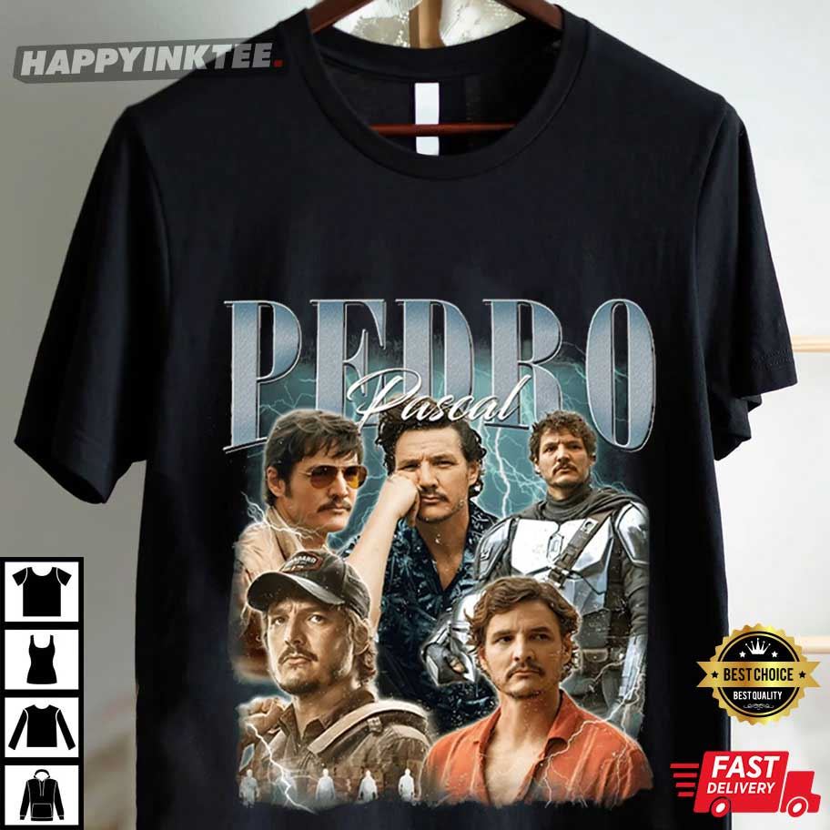 Pedro Pascal 90s Retro Graphic T-Shirt Pedro Pascal 90s Retro Graphic T-Shirt