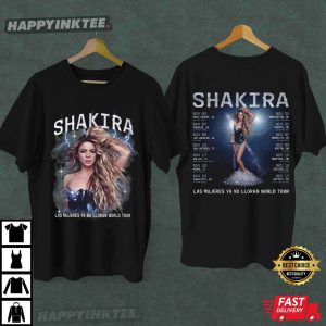 Shakira Las Mujeres Ya No Lloran World Tour T Shirt (2)