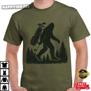 Bigfoot Golf Sasquatch Golfing T Shirt (2)