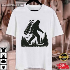 Bigfoot Golf Sasquatch Golfing T Shirt (4)