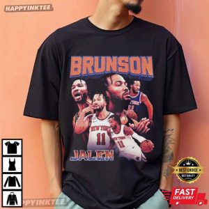 Jalen Brunson New York Knicks Vintage Bootleg T-Shirt