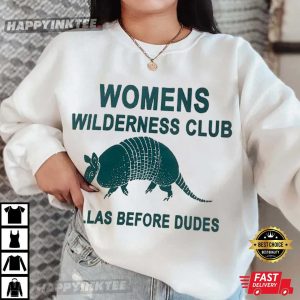 Womens Wilderness Club Retro Dillas Before Dudes T Shirt (3)