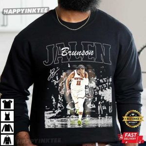 Jalen Brunson Vintage 90s Basketball T Shirt (3)