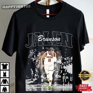 Jalen Brunson Vintage 90s Basketball T Shirt (4)