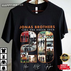 Albums 20th Anniversary Of Jonas Brothers Living The Dream Tour T Shirt (4)