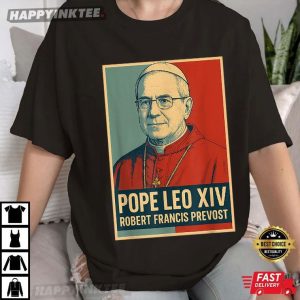 God Bless Pope Leo XIV Robert Francis Prevost T Shirt (2)