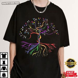 Rainbow Tree Of Life LGBT Pride Ally T Shirt (3)