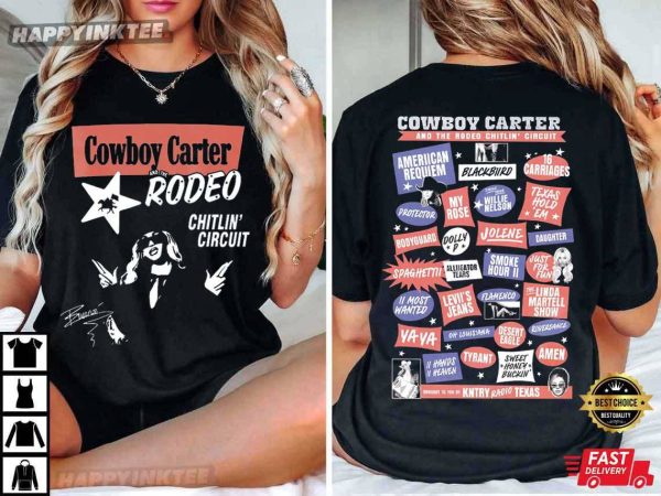 Beyoncé Rodeo Chitlin Circuit Tour Cowboy Carter Retro T-Shirt