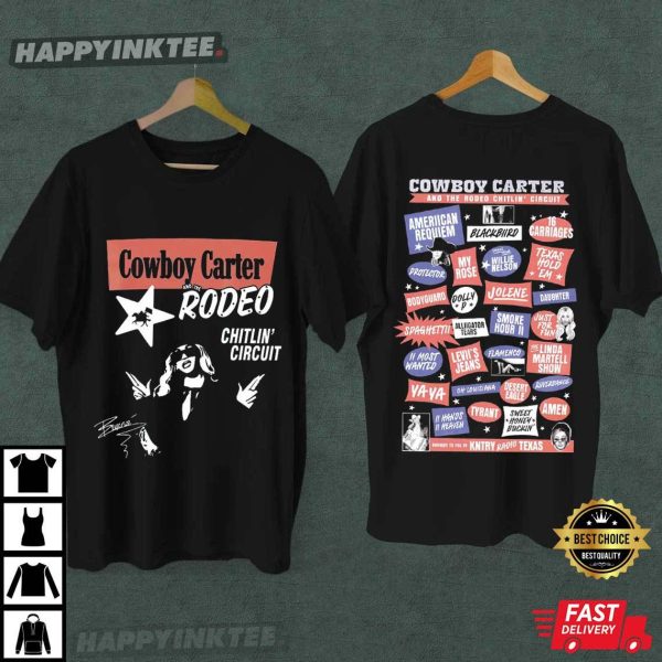 Beyoncé Rodeo Chitlin Circuit Tour Cowboy Carter Retro T-Shirt