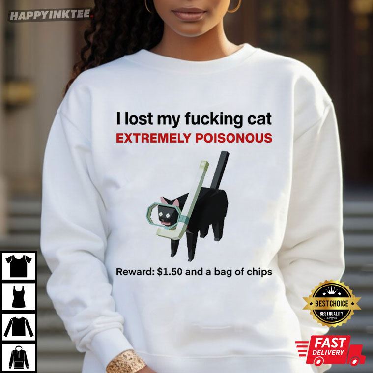I Lost My Cat Funny Cat Meme T-Shirt I Lost My Cat Funny Cat Meme T-Shirt