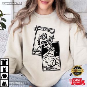 The Star The Moon Lesbian Tarot Card T Shirt (3)