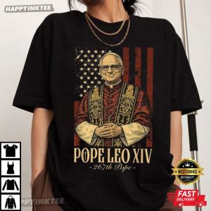 Pope Leo XIV 267th Pope Catholic T Shirt (2)