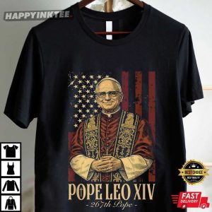 Pope Leo XIV 267th Pope Catholic T Shirt (4)