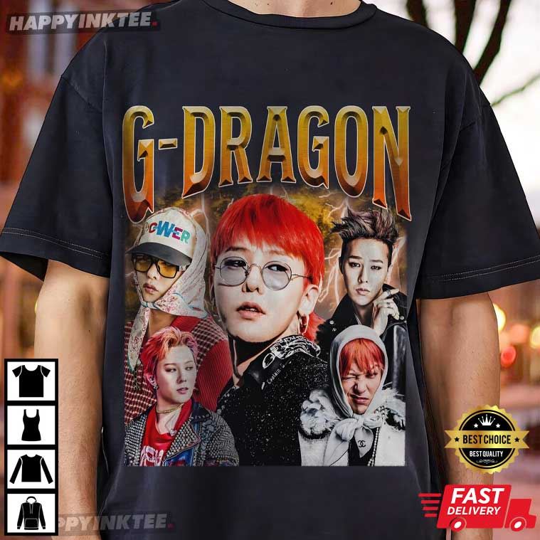 G-Dragon Kwon Ji Yong Bigbang Vintage T-Shirt G-Dragon Kwon Ji Yong Bigbang Vintage T-Shirt