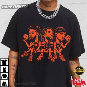 New York Knicks Karl Anthony Towns Jalen Brunson Josh Hart T-Shirt