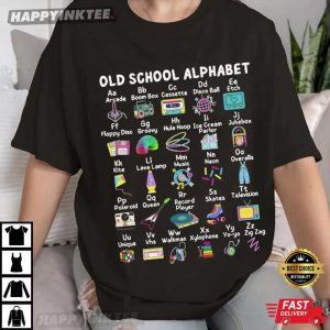 Old School Alphabet Gen X Retro Vintage Vibes T-Shirt