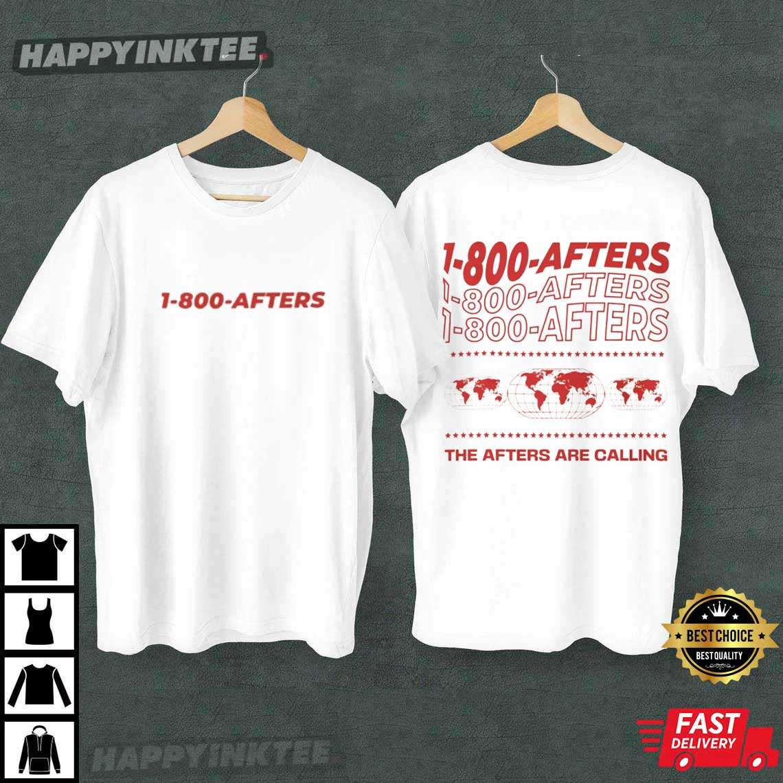 1-800-Afters Are Calling Rave Music Festival T-Shirt 1-800-Afters Are Calling Rave Music Festival T-Shirt