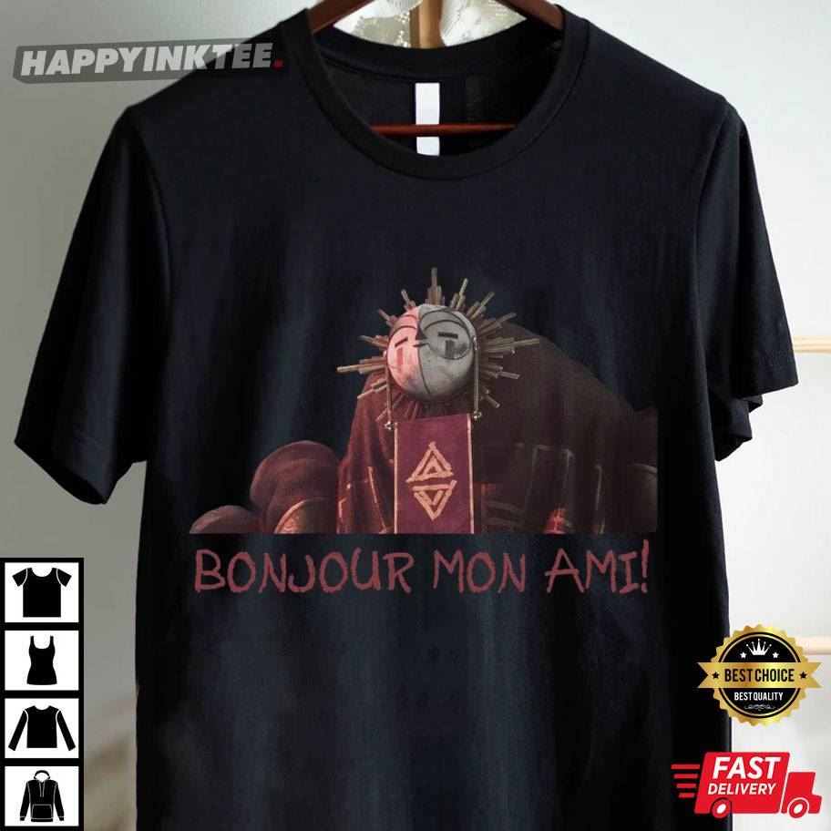 Esquie Expedition 33 Bonjour Mon Ami Gaming T-Shirt Esquie Expedition 33 Bonjour Mon Ami Gaming T-Shirt