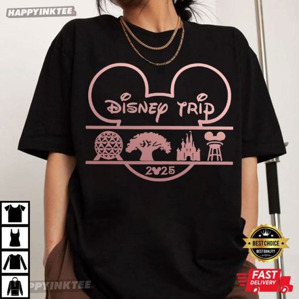 Disney Trip Family Vacation 2025 Gift T-Shirt