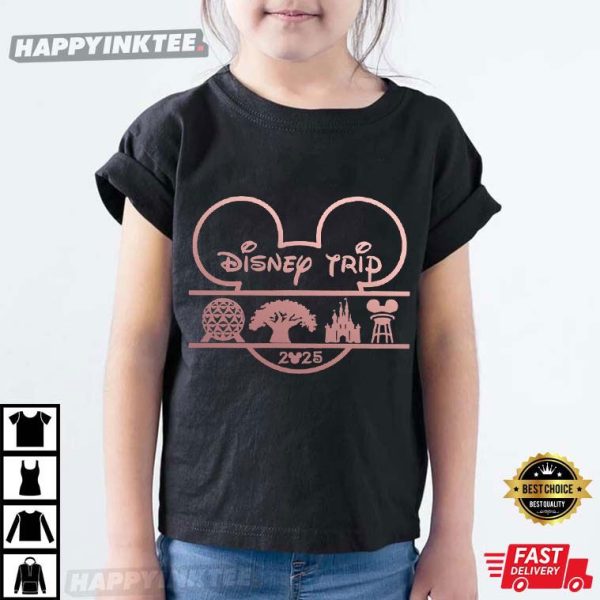 Disney Trip Family Vacation 2025 Gift T-Shirt