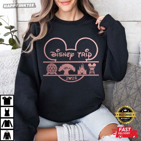 Disney Trip Family Vacation 2025 Gift T-Shirt
