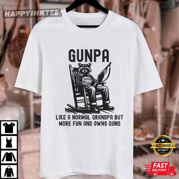 Funny Gunpa Definition Like A Normal Grandpa But More Fun T-Shirt Funny Gunpa Definition Like A Normal Grandpa But More Fun T-Shirt