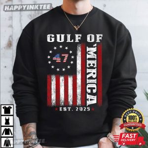 Gulf Of Merica Est 2025 US Flag Patriotic T Shirt (3)