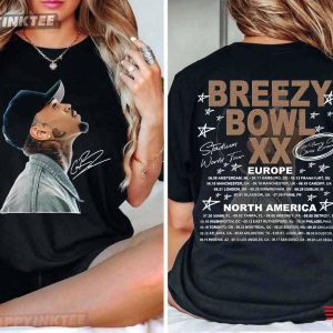 Chris Brown Breezy Bowl XX Tour 2025 Merch T-Shirt