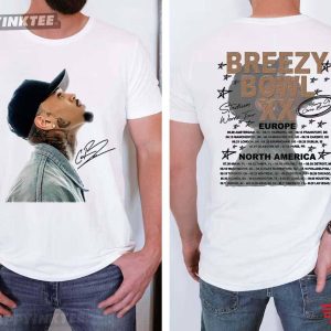 Chris Brown Breezy Bowl XX Tour 2025 Merch T Shirt (2)