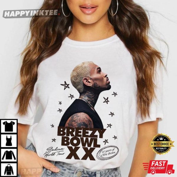 Chris Brown Breezy Bowl 20 Tour T-Shirt