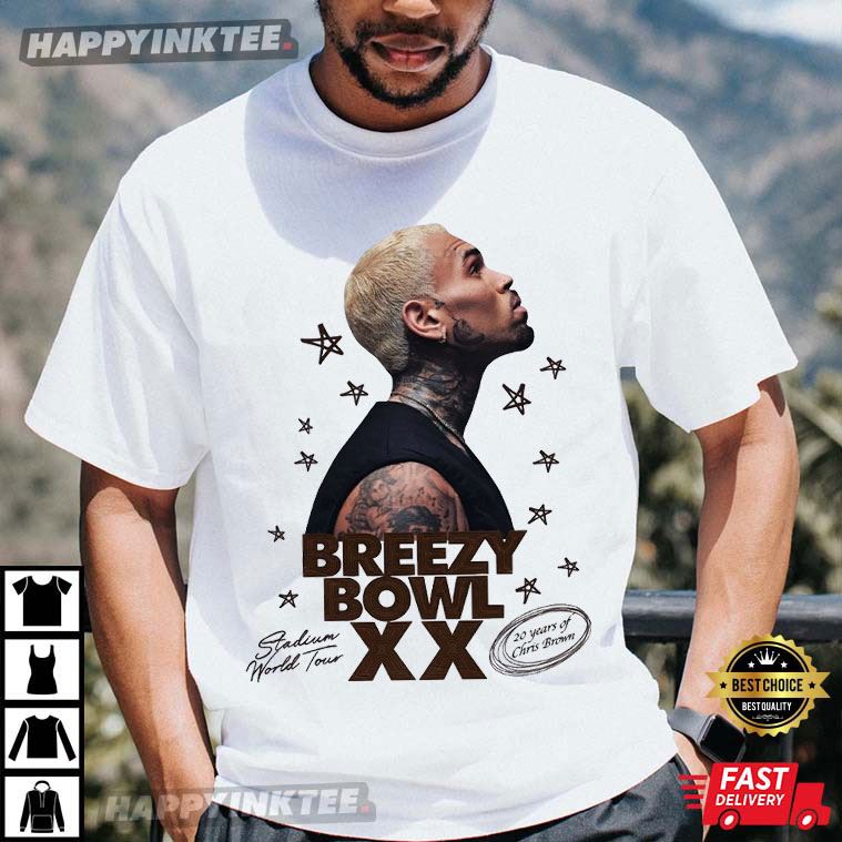 Chris Brown Breezy Bowl 20 Tour T-Shirt Chris Brown Breezy Bowl 20 Tour T-Shirt