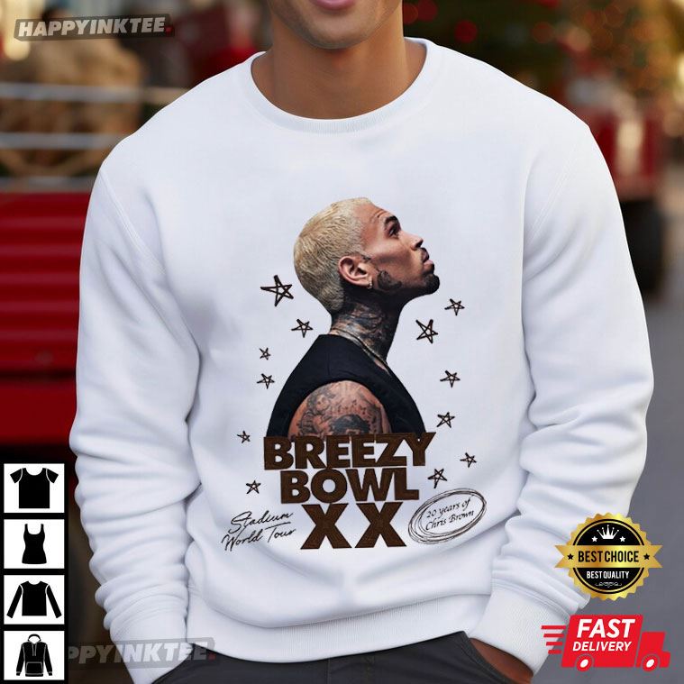 Chris Brown Breezy Bowl 20 Tour T-Shirt Chris Brown Breezy Bowl 20 Tour T-Shirt