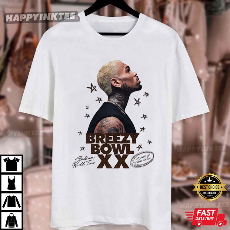Chris Brown Breezy Bowl 20 Tour T-Shirt Chris Brown Breezy Bowl 20 Tour T-Shirt