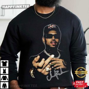 Vintage Chris Brown Middle Finger Graphic T Shirt (2)